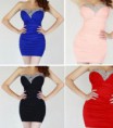 Mini Cocktail Prom Party Ball Ball vestido de cor
